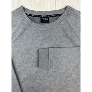 Zelos Sweatshirt Womens Gray Crew Neck Long Sleeve Pullover Size Small